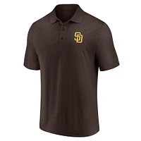 Men's Fanatics Brown/Gold San Diego Padres Dueling Logos Polo Combo Set