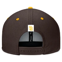 Casquette Snapback Fundamental Bold Fanatics marron/or pour hommes des San Diego Padres