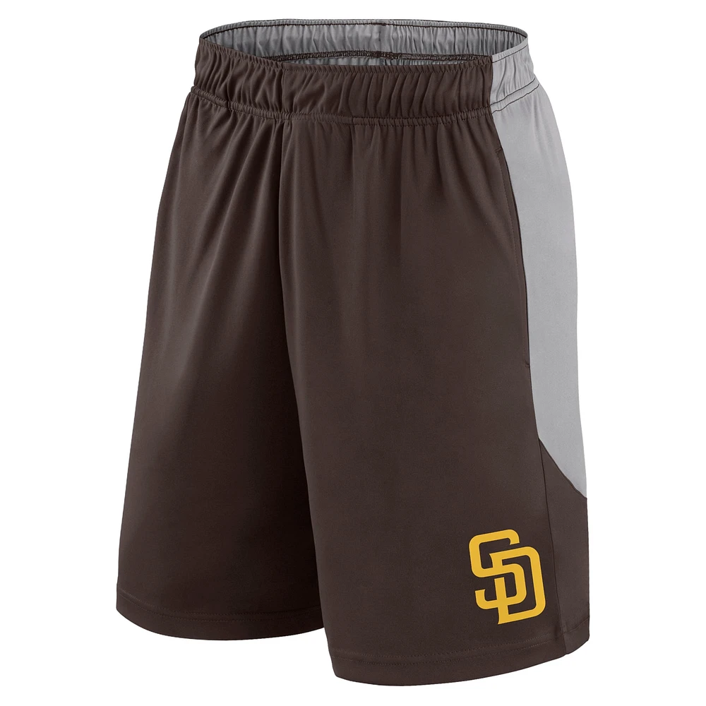 Short Fanatics marron/gris San Diego Padres Go Hard pour hommes