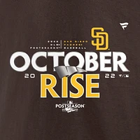 T-shirt marron fanatiques pour hommes des San Diego Padres 2022 Post-saison Locker Room