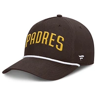 Casquette ajustable en forme de A Clubhouse Foul Ball de San Diego Padres Fanatics pour homme marron