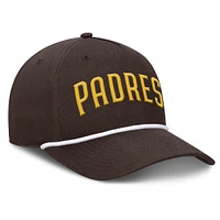 Casquette ajustable en forme de A Clubhouse Foul Ball de San Diego Padres Fanatics pour homme marron