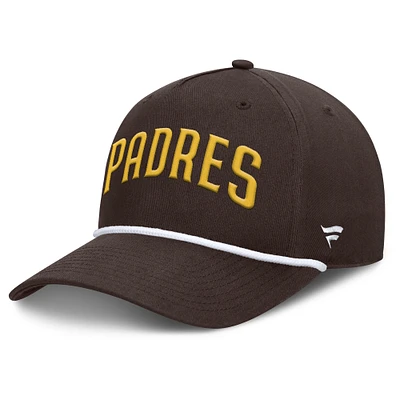 Casquette ajustable en forme de A Clubhouse Foul Ball de San Diego Padres Fanatics pour homme marron