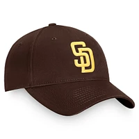 Casquette réglable Fanatics marron San Diego Padres Core pour hommes