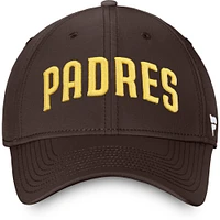 Casquette Fanatics marron San Diego Padres Core Flex pour hommes