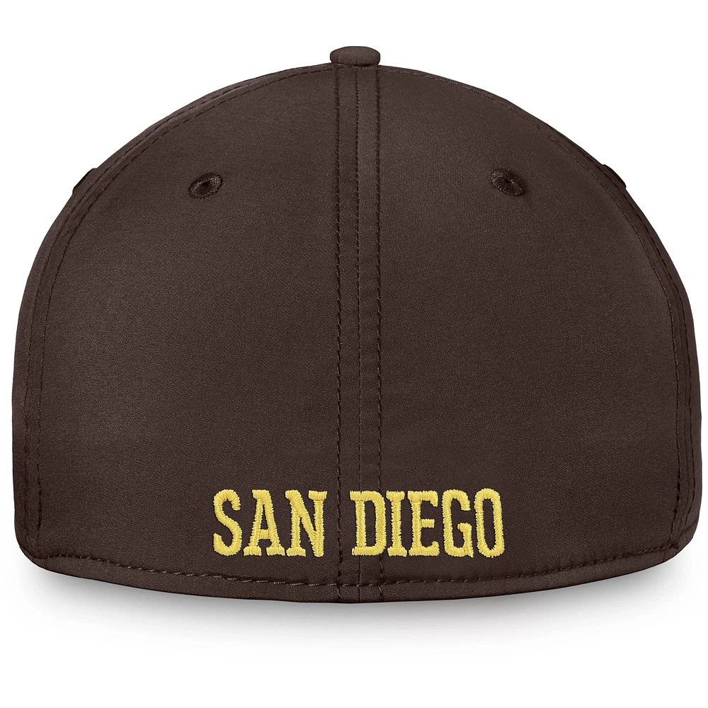 Casquette Fanatics marron San Diego Padres Core Flex pour hommes