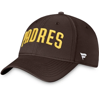 Casquette Fanatics marron San Diego Padres Core Flex pour hommes