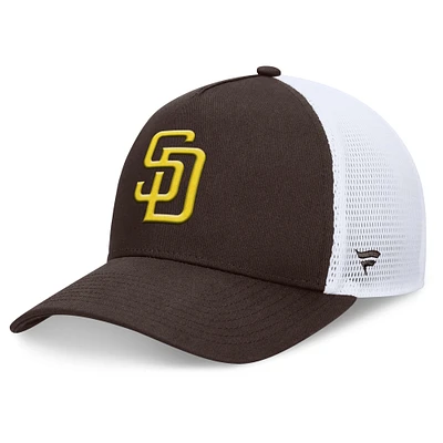 Men's Fanatics Brown San Diego Padres Fundamental A-Frame Adjustable Hat