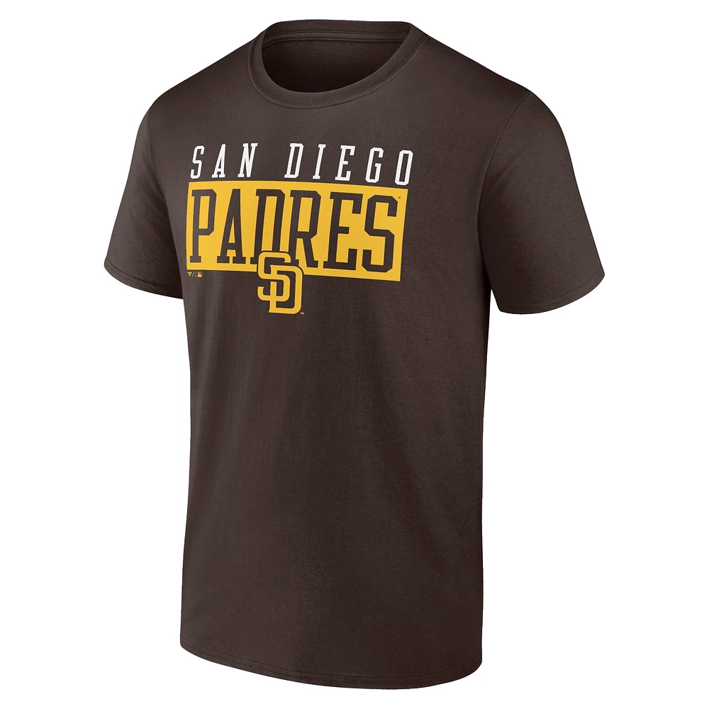 Men's Fanatics Brown San Diego Padres Hard To Beat T-Shirt