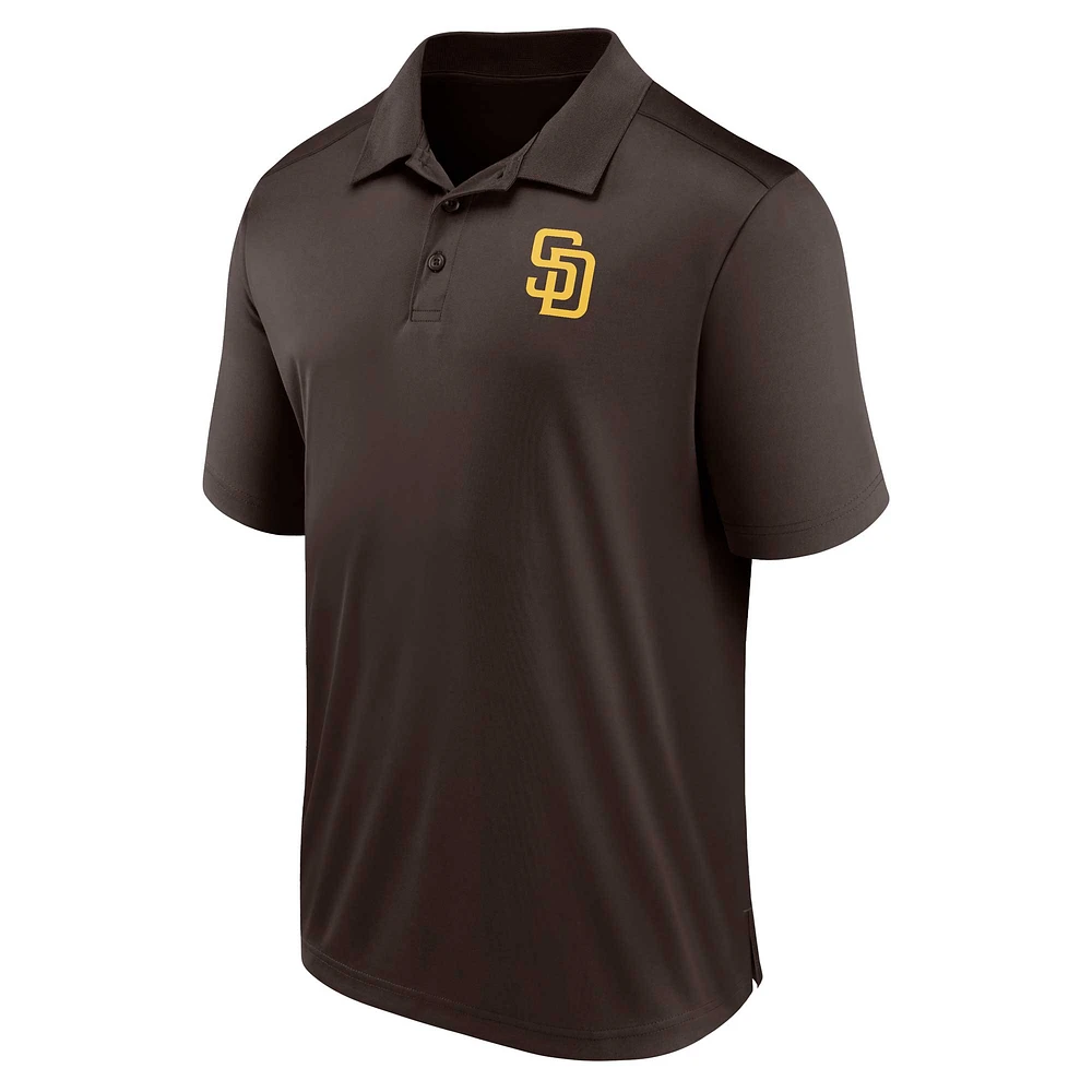 Men's Fanatics Brown San Diego Padres Logo Polo