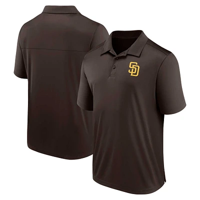 Polo marron avec logo Fanatics San Diego Padres pour hommes