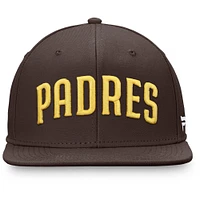 Men's Fanatics Brown San Diego Padres Team Core Fitted Hat