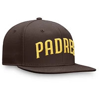 Casquette ajustée Fanatics marron San Diego Padres Team Core pour hommes