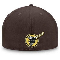 Casquette ajustée Fanatics marron San Diego Padres Team Core pour hommes