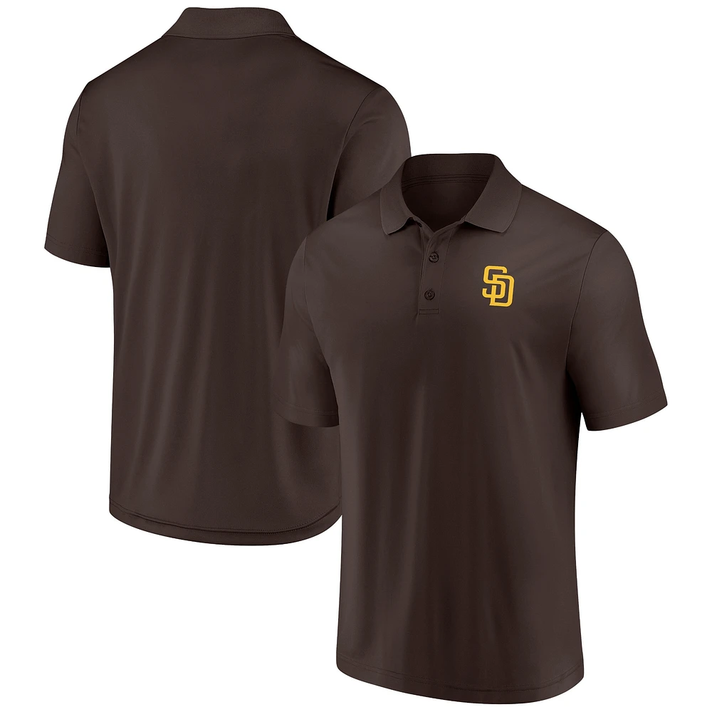 Polo marron Fanatics San Diego Padres pour hommes avec séquence de victoires