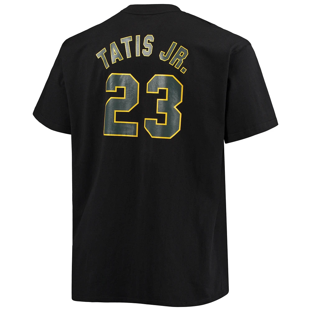 Fanatics pour hommes Fernando Tatis Jr. T-shirt noir avec nom et numéro des San Diego Padres Big & Tall