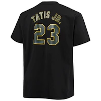 Men's Fanatics Fernando Tatis Jr. Black San Diego Padres Big & Tall Wordmark Name Number T-Shirt