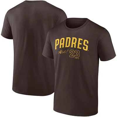 Fanatics pour hommes Fernando Tatis Jr. Brown San Diego Padres Nom et numéro du joueur T-shirt