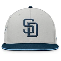 Men's Fanatics Gray San Diego Padres Knuckleball Snapback Hat