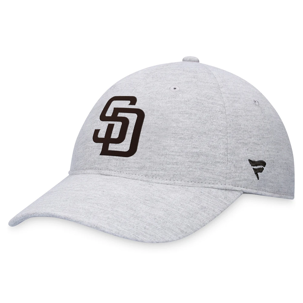 Casquette réglable avec logo Fanatics gris San Diego Padres pour hommes