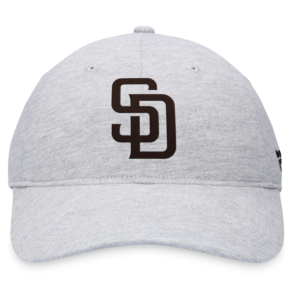 Men's Fanatics Gray San Diego Padres Logo Adjustable Hat