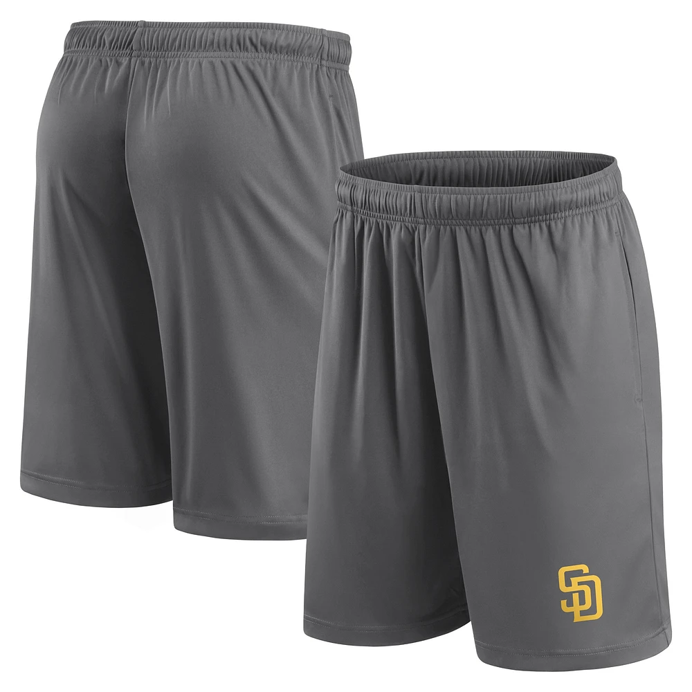 Short gris avec logo de l'équipe principale des San Diego Padres Fanatics pour hommes