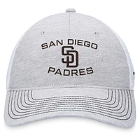 Casquette réglable gris San Diego Padres Trucker Fanatics pour hommes