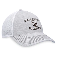 Casquette réglable gris San Diego Padres Trucker Fanatics pour hommes