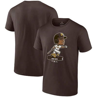 Fanatics pour hommes Juan Soto marron San Diego Padres Bobble Head T-shirt