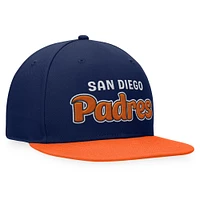 Casquette ajustée Hurler Fanatics Navy San Diego Padres Cooperstown Collection pour hommes