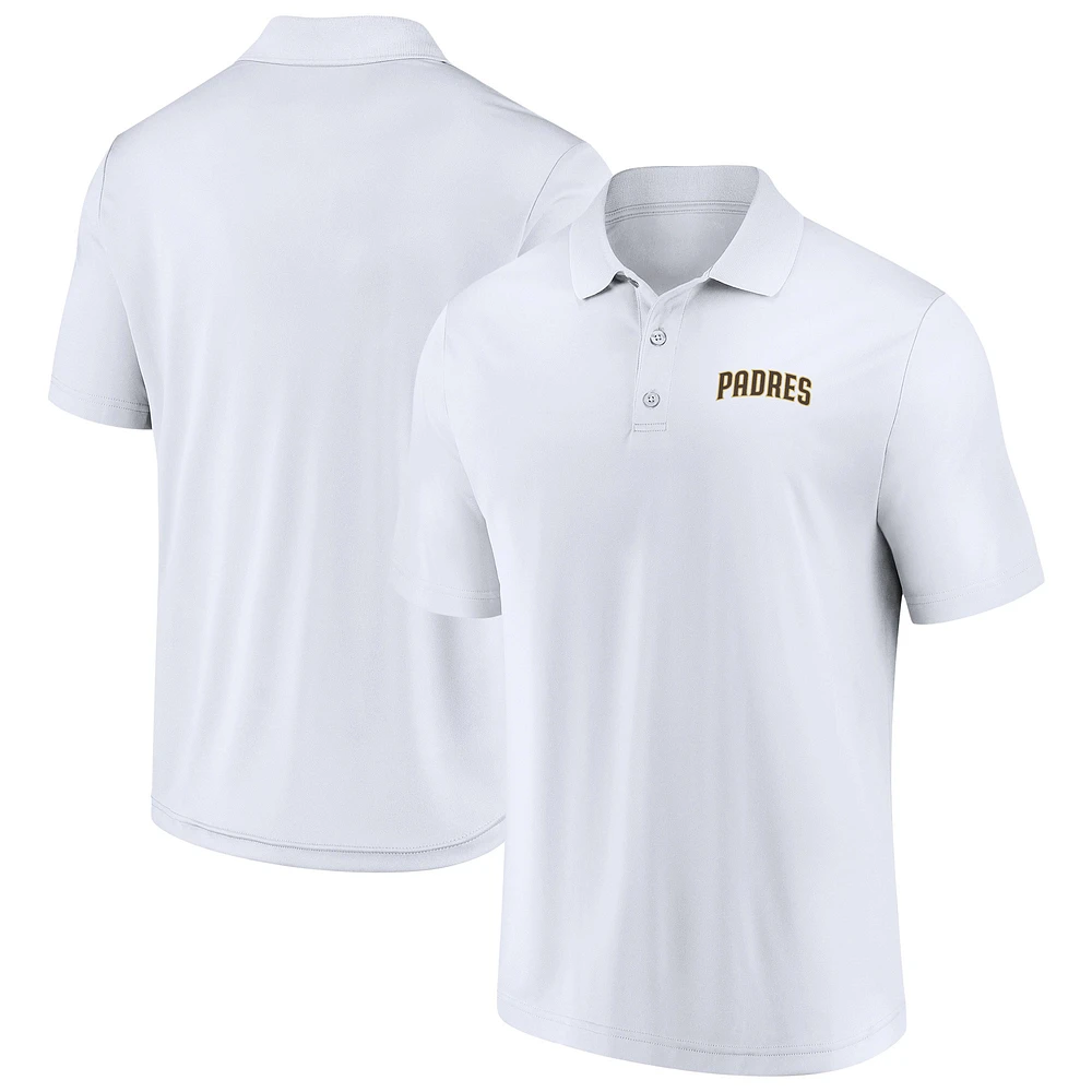 Polo Fanatics blanc pour homme des Padres de San Diego