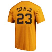 Men's Fernando Tatís Jr. Gold San Diego Padres Big & Tall Name Number T-Shirt