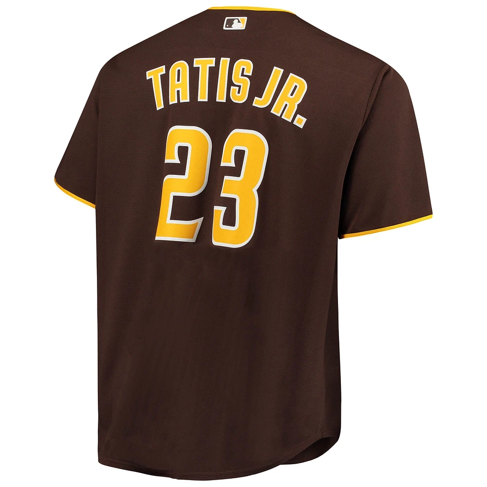 Maillot de joueur réplique Fernando Tatis Jr. marron des San Diego Padres Big & Tall pour hommes