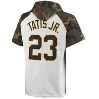 Men's Fernando Tatis Jr. White/Camo San Diego Padres Player Big & Tall Raglan Hoodie T-Shirt