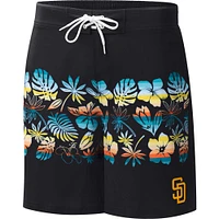 Short de bain San Diego Padres Breeze Volley G-III Sports by Carl Banks pour homme Noir