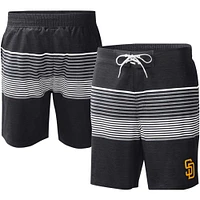 Men's G-III Sports by Carl Banks  Black San Diego Padres Coastline Volley Swim Shorts