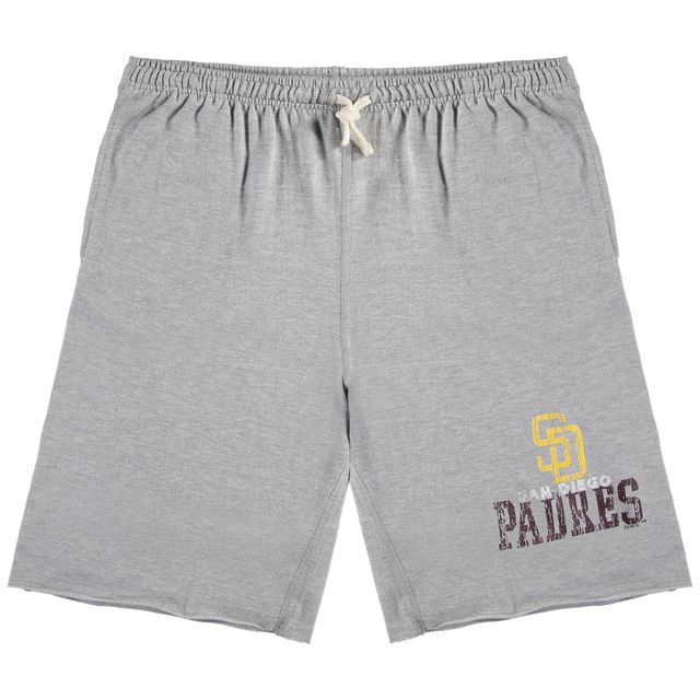 Short en French Terry pour hommes, gris chiné, San Diego Padres, grands et