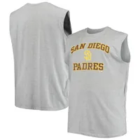 Débardeur musclé en jersey San Diego Padres Big & Tall gris chiné pour homme