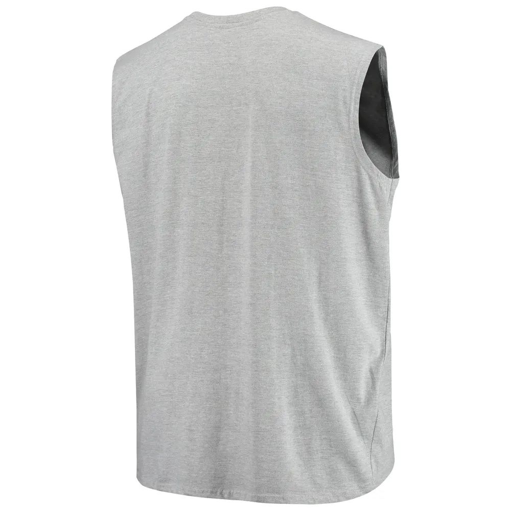 Débardeur musclé en jersey San Diego Padres Big & Tall gris chiné pour homme