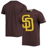 Men's Homage Brown San Diego Padres Hand Drawn Logo Tri-Blend T-Shirt