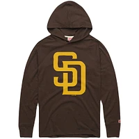 Men's Homage Brown San Diego Padres Lightweight Raglan Tri-Blend Pullover Hoodie