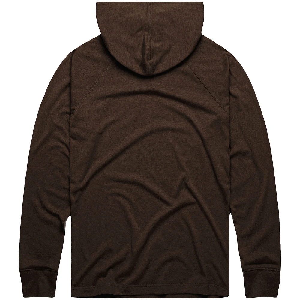 Men's Homage Brown San Diego Padres Lightweight Raglan Tri-Blend Pullover Hoodie
