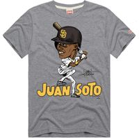 Men's Homage Juan Soto Gray San Diego Padres Caricature T-Shirt