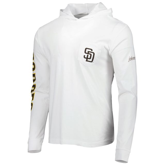 Johnnie-O Men's johnnie-O White San Diego Padres Edison Hoodie T-Shirt |  Bramalea City Centre