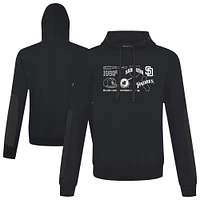 Sweat à capuche noir Levelwear pour homme, collection Cooperstown, des Padres de San Diego, Bombay Campaign