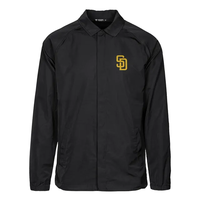San Diego Padres Starter Varsity Tri-Color Satin Full-Snap Jacket -  Brown/Gold