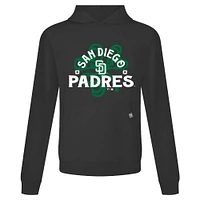 Sweat à capuche noir pour homme Levelwear San Diego Padres St. Patrick's Day Relay Shamrock