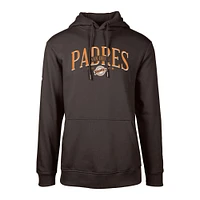 Sweat à capuche rétro Podium pour homme de la collection Cooperstown des Padres San Diego marron Levelwear
