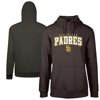 Men's Levelwear Brown San Diego Padres Podium Team Arch Pullover Hoodie
