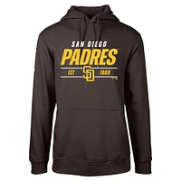 Sweat à capuche marron San Diego Padres Podium Turnover pour homme Levelwear